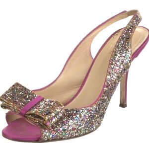 Kate Spade Glitter Slingback Sandals